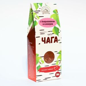 Березовая чага с боярышником и клевером 50 гр Хелпер