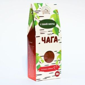 Березовая чага с хвоей пихты 50 гр