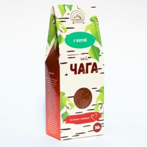 Березовая чага с мятой 50 гр Хелпер