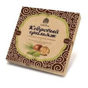 Кедровый грильяж с сосновой шишкой 120 гр