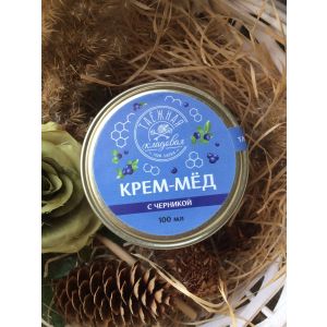 крем  мед  с черникой 100 гр