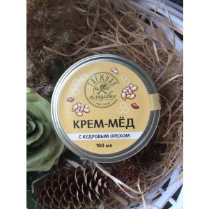 Крем мед с кедровым орехом 100 гр