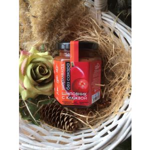 Мармелад Шиповник с клюквой (фитнес-линия) БЕЗ САХАРА 200гр