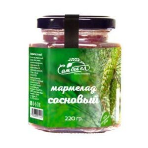 Мармелад Сибирский сосновый 140 гр (стекло)