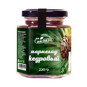 Мармелад Сибирский кедровый 140 гр (стекло)