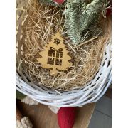 Украшение елочная подвеска 10см на 7см