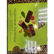 Кедровые палочки ассорти / яблоко, шишка, земляника / Сибирские конфеты / 110 г